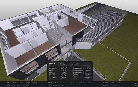 6. 建物の内部を表示（PDF3D SDKを使用）